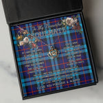 To My Beautiful Soulmate Necklace In Your Eyes I Have Found My Home Clan McCorquodale Tartan Crown Pendant Necklace
