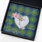 Gift For My Beautiful Girlfriend Necklace Valentine Necklace Clan Johnston Ancient Tartan Cross Dancing Necklace Scottish Tartan Jewelry