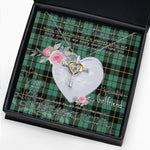 Gift For My Beautiful Girlfriend Necklace Valentine Necklace Clan Wallace Ancient Tartan Cross Dancing Necklace Scottish Tartan Jewelry