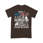 Scotstee Shop - Veteran Is An Honor Grandpa Is Priceless Patriotic 4th Of July Shirt