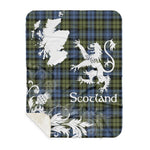 Sherpa Blanket - Tartan Blanket Thistle and Lion Scottish Clan Campbell Faded Plaid Blanket, plaid sherpa blanket queen,purple sherpa blanket,queen sherpa blanket,queen size sherpa blanket,red sherpa blanket,scottish tartan blankets,sherpa blanket,sherpa christmas blanket
