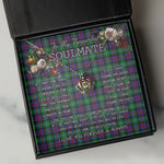 To My Beautiful Soulmate Necklace In Your Eyes I Have Found My Home Clan Calder Tartan Crown Pendant Necklace