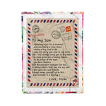Scotstee Shop - Personalized gift letter Son Gift Letter To My Son Love From Mom Gifts fleece blanket