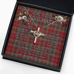 To My Beautiful Soulmate Necklace In Your Eyes I Have Found My Home Clan Lindsay Tartan Cross Dancing Necklace