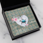Sea Turtle Necklace Gift for My Beautiful Girlfriend Valentines Necklace Clan Balfour Tartan Blue Turtle Necklace