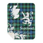 Sherpa Blanket - Tartan Blanket Thistle and Lion Scottish Clan Mouat Plaid Blanket, plaid sherpa blanket queen,purple sherpa blanket,queen sherpa blanket,queen size sherpa blanket,red sherpa blanket,scottish tartan blankets,sherpa blanket,sherpa christmas blanket