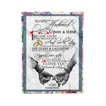 Scotstee Shop - Personalized Letter Love Quote For Husband Once Upon A Time Gift Fleece Blanket