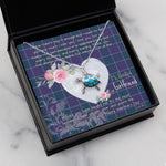 Sea Turtle Necklace Gift for My Beautiful Girlfriend Valentines Necklace Clan Navy US Edzell Tartan Blue Turtle Necklace
