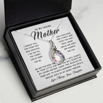 To My Loving Mother Necklace Where Are Smiles Are Many And Worries Are Few Gift For Her Mother's Day Phoenix Rising Necklace