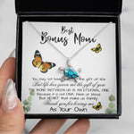 Opal Turtle Necklace - Stepmom Necklace, To My Bonus Mom Gift Neckalce, Thank For You Loving Me As Your Own