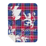 Sherpa Blanket - Tartan Blanket Thistle and Lion Scottish Clan Graham Of Menteith Pink Plaid Blanket, plaid sherpa blanket queen,purple sherpa blanket,queen sherpa blanket,queen size sherpa blanket,red sherpa blanket,scottish tartan blankets,sherpa blanket,sherpa christmas blanket