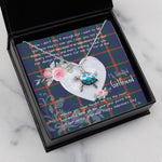 Sea Turtle Necklace Gift for My Beautiful Girlfriend Valentines Necklace Clan Agnew Tartan Blue Turtle Necklace