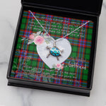 Sea Turtle Necklace Gift for My Beautiful Girlfriend Valentines Necklace Clan McGeachie Tartan Blue Turtle Necklace