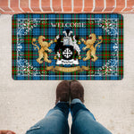 Doormat - Tartan Door Mat The Family Fletcher of Dunan Welcome Mat, Plaid Doormat Scottish