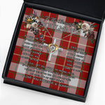 To My Beautiful Soulmate Necklace In Your Eyes I Have Found My Home Clan MacFie Tartan Cross Dancing Necklace