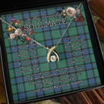 To My Beautiful Soulmate Necklace In Your Eyes I Have Found My Home Clan Sinclair Hunting Ancient Tartan Wishbone Dancing Necklace