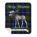 Scotstee Shop Plaid Tartan Blanket With Moose Clan MacLeod Plaid Blanket, plaid blanket australia,plaid blanket canada,plaid christmas blanket,plaid fleece sherpa blanket,plaid sherpa blanket canada,plaid sherpa blanket lipstick,plaid sherpa blanket pink,plaid sherpa blanket queen