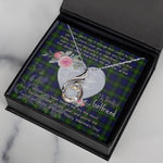 Rising Phoenix Necklace - Valentine Necklace Clan MacEwen Tartan Gift for Girlfriend, Gift for My Wife Rising Phoenix Necklace