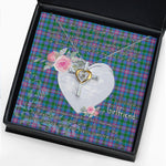 Gift For My Beautiful Girlfriend Necklace Valentine Necklace Clan Pitcairn Tartan Cross Dancing Necklace Scottish Tartan Jewelry