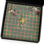 To My Beautiful Soulmate Sunflower Necklace In Your Eyes I Have Found My Home Clan Pollock Hunting Tartan Jewelry For Girlfriend, Tartan Sunflower Pendant Necklace, Scottish Tartan Jewelry, valentine necklace, necklace girlfriend, necklace for wife, cute necklaces for girlfriend, jewelry for girlfriend, to my soulmate necklace, to my future wife necklace