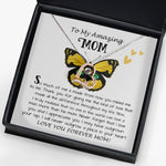 Love Dancing Necklace - Mom Necklace Gift - To My Amazing Mom - From Son - Beautiful Gift Set Mom Necklace