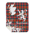 Sherpa Blanket - Tartan Blanket Thistle and Lion Scottish Clan MacDuff Ancient Plaid Blanket, plaid sherpa blanket queen,purple sherpa blanket,queen sherpa blanket,queen size sherpa blanket,red sherpa blanket,scottish tartan blankets,sherpa blanket,sherpa christmas blanket