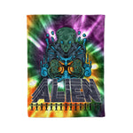 Scotstee Shop - Scotstee Shop Blanket Alien Flower Horn Rainbow Hippie Fleece Blanket