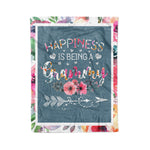 Scotstee Shop - Fleece Blanket - Grammy Mother's Day Gifts Happiness Is Being A Grammy Gifts Fleece Blanket