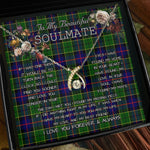 To My Beautiful Soulmate Necklace In Your Eyes I Have Found My Home Clan Forsyth Tartan Wishbone Dancing Necklace