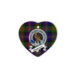 Chalmers Scottish Clan Badge Plaid Christmas Ornaments Gift Heart Ornament Chalmers Clan Tartan Ornaments, Plaid Ornament, christmas Ornament, plaid christmas ornament