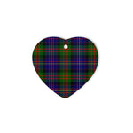 Chalmers Tartan Heart Ornaments, Christmas Tree Ornament, Plaid Christmas Ornaments, Ceramic Heart Christmas Tree Decoration, Christmas Ornament, Plaid Ornament, Tartan Ornament, Buffalo Plaid Ornament