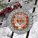 Chattan Clan Tartan Crest Badge Plaid Ornament Gift. Christmas Tree Ornament Chattan Clan Tartan Ornament Great Christmas Ornaments Gift - Scotstee Shop