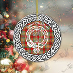 Chattan Clan Tartan Crest Badge Plaid Ornament Gift. Christmas Tree Ornament Chattan Clan Tartan Ornament Great Christmas Ornaments Gift - Scotstee Shop