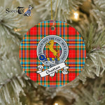 Chattan Scottish Clan Badge Plaid Ornament Gift. Christmas Tree Ornament Chattan Clan Tartan Ornament Great Christmas Ornaments Gift - Scotstee Shop