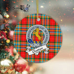 Chattan Scottish Clan Badge Plaid Ornament Gift. Christmas Tree Ornament Chattan Clan Tartan Ornament Great Christmas Ornaments Gift - Scotstee Shop