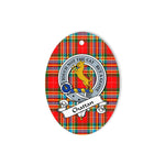 Chattan Scottish Clan Badge Plaid Ornament Gift. Christmas Tree Ornament Chattan Tartan Ornament,  ceramic ornament, personalized christmas ornaments, christmas tree ornaments, christmas door decorations, Plaid Ornament, Tartan Ceramic Ornament