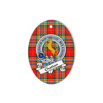 Chattan Scottish Clan Badge Plaid Ornament Gift. Christmas Tree Ornament Chattan Tartan Ornament,  ceramic ornament, personalized christmas ornaments, christmas tree ornaments, christmas door decorations, Plaid Ornament, Tartan Ceramic Ornament