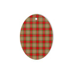 Chattan Tartan Oval Ornaments, Christmas Tree Ornament, Plaid Christmas Ornaments, Ceramic Oval Christmas Tree Decoration, Tartan Oval Ornaments, Christmas Tree Ornament, Plaid Christmas Ornaments, Ceramic Oval Christmas Tree Decoration