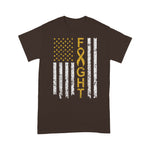 Scotstee Shop - Childhood Cancer Awareness American Flag Distresse 4th Of July Shirt Childhood Cancer Shirts childhood cancer shirt
