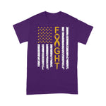 Scotstee Shop - Childhood Cancer Awareness American Flag Distresse 4th Of July Shirt Childhood Cancer Shirts childhood cancer shirt