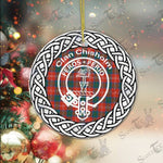 Chisholm Ancient Clan Tartan Crest Badge Plaid Ornament Gift. Chistmas Tree Ornament Chrisholm Clan Tartan Ornament Great Christmas Ornaments Gift - Scotstee Shop