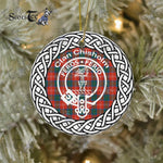 Chisholm Ancient Clan Tartan Crest Badge Plaid Ornament Gift. Chistmas Tree Ornament Chrisholm Clan Tartan Ornament Great Christmas Ornaments Gift - Scotstee Shop