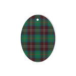 Chisholm Hunting Ancient Tartan Oval Ornaments, Christmas Tree Ornament, Plaid Christmas Ornaments, Ceramic Oval Christmas Tree Decoration, Tartan Oval Ornaments, Christmas Tree Ornament, Plaid Christmas Ornaments, Ceramic Oval Christmas Tree Decoration