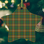 Chisholm Hunting Tartan Ornament Star Ornament, Christmas Star Decorations, ceramic ornament, Plaid Star Ceramic Ornament, Christmas Ornament Decorations Gift