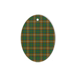 Chisholm Hunting Tartan Oval Ornaments, Christmas Tree Ornament, Plaid Christmas Ornaments, Ceramic Oval Christmas Tree Decoration, Tartan Oval Ornaments, Christmas Tree Ornament, Plaid Christmas Ornaments, Ceramic Oval Christmas Tree Decoration