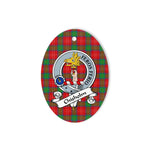 Chisholm Scottish Clan Badge Plaid Ornament Gift. Christmas Tree Ornament Chisholm Tartan Ornament,  ceramic ornament, personalized christmas ornaments, christmas tree ornaments, christmas door decorations, Plaid Ornament, Tartan Ceramic Ornament