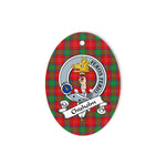 Chisholm Scottish Clan Badge Plaid Ornament Gift. Christmas Tree Ornament Chisholm Tartan Ornament,  ceramic ornament, personalized christmas ornaments, christmas tree ornaments, christmas door decorations, Plaid Ornament, Tartan Ceramic Ornament