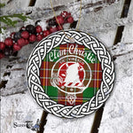 Christie Scottish Clan Tartan Crest Badge Plaid Ornament Gift. Christmas Tree Ornament Chisholm Clan Tartan Ornament Great Christie Ornaments Gift
