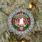 Christie Scottish Clan Tartan Crest Badge Plaid Ornament Gift. Christmas Tree Ornament Chisholm Clan Tartan Ornament Great Christie Ornaments Gift