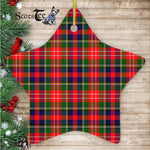 Christie Tartan Ornament Star Ornament, Christmas Star Decorations, ceramic ornament, Plaid Star Ceramic Ornament, Christmas Ornament Decorations Gift
